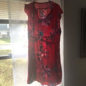 Flower red dress